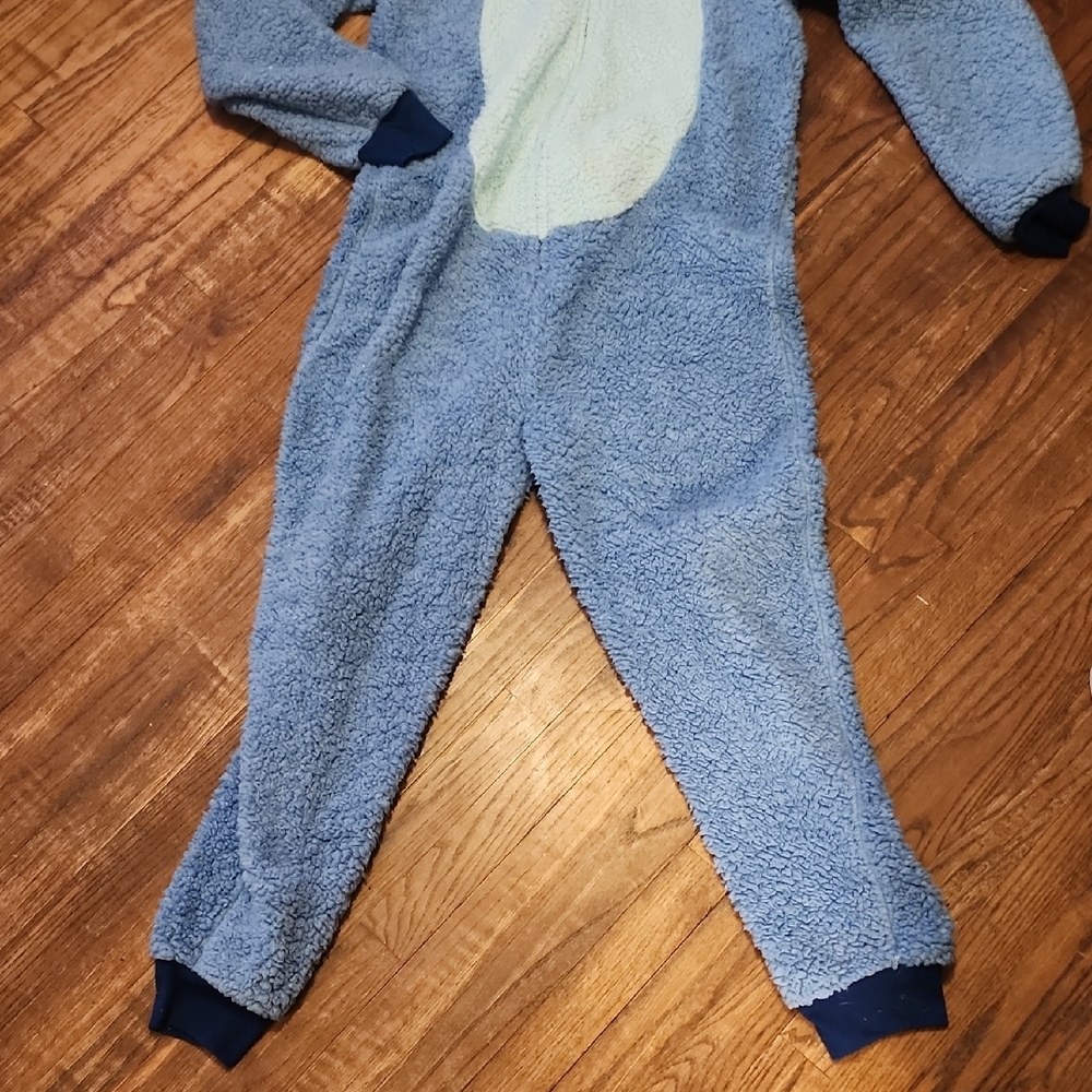 Stitch Blue and Cream Hooded Onesie - Picture 2 of 2